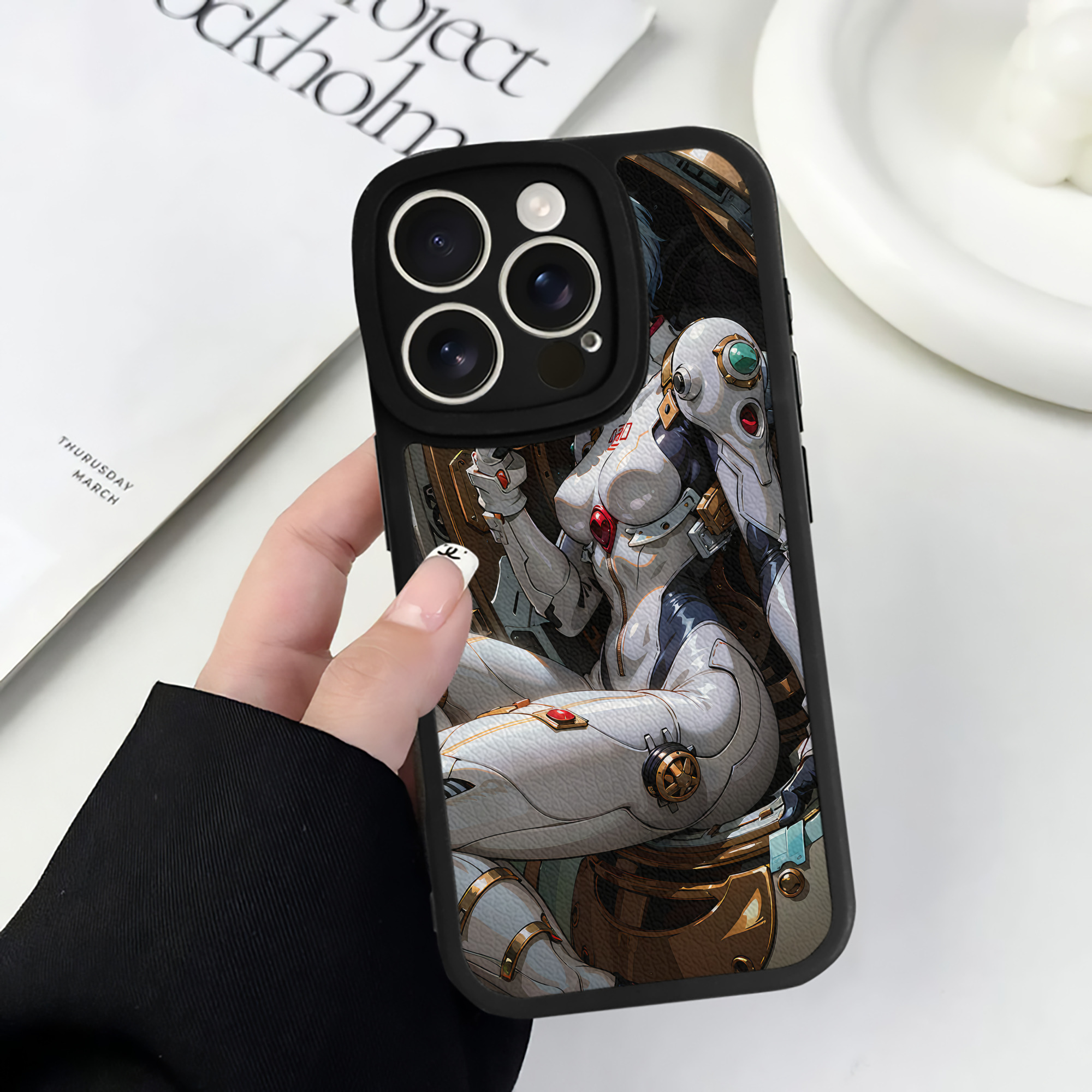 （画像用） EVA 新世紀エヴァンゲリオン 【iPhone 16シリーズ対応】シリコンスマホケース（レザー調） 材質：シリコン